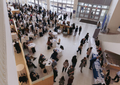 Conference hall filled with people