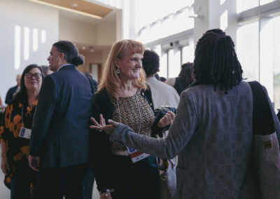 Reception conversations between a few individuals